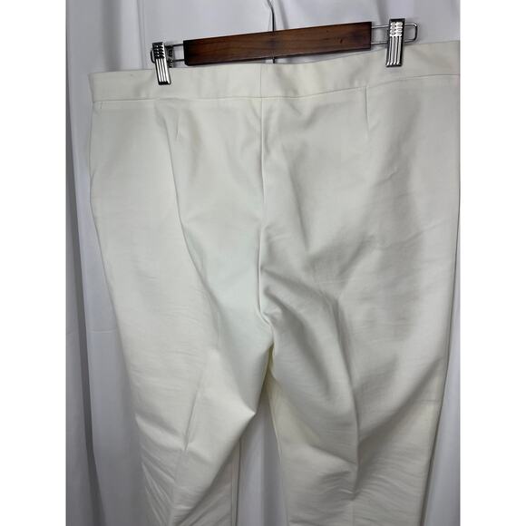 Vince Camuto pants slacks trousers chinos women's 14 white slash pockets work - Picture 6 of 16